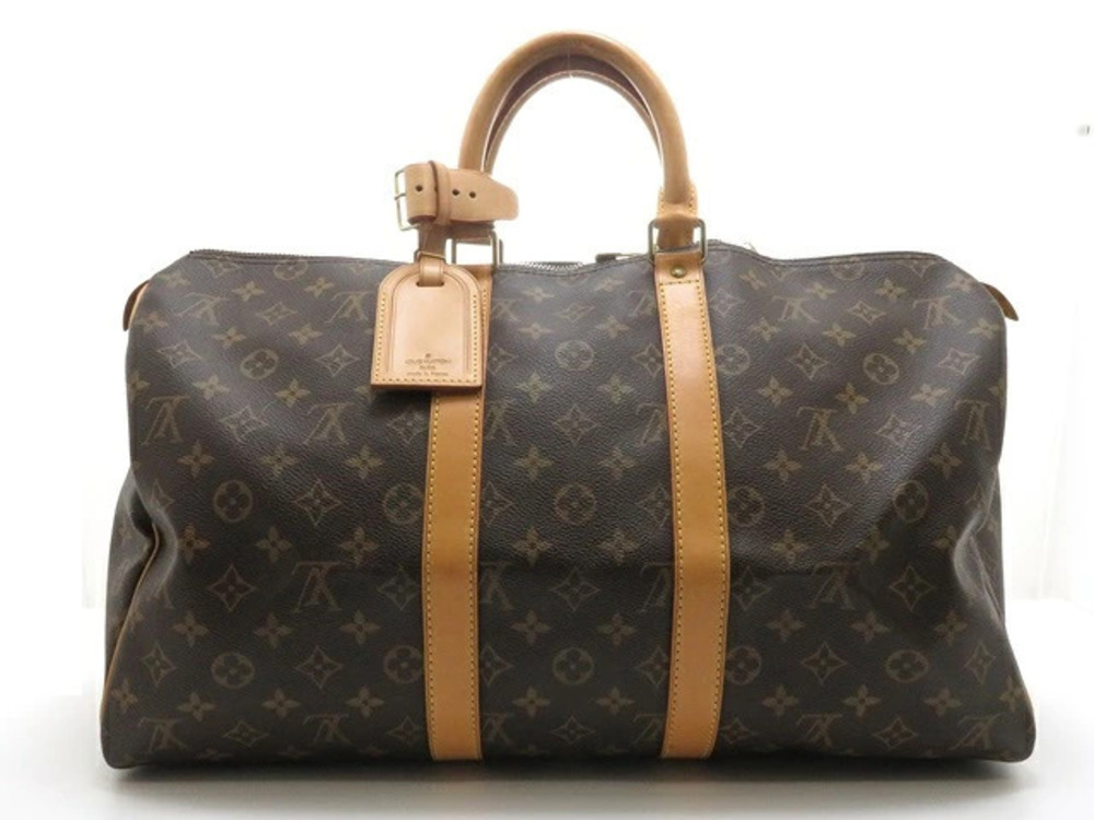 LOUIS VUITTON Keepall Bandouliere Boston Bag Monogram